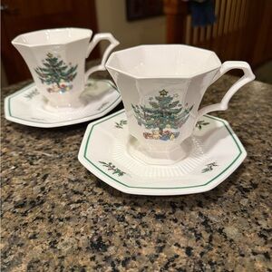 2 Vintage Nikko Japan “Christmastime” cups - excellent Cond. (not used)
